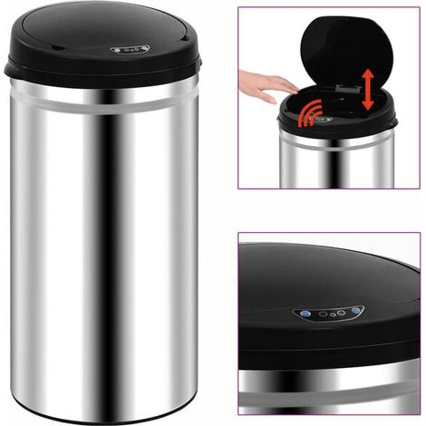 Trémie à capteur automatique de 50 litres, en acier inoxydable (1/5)
