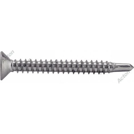 200 viti autofilettanti acciaio inox A2 testa svasata quadrata - ACTON - 624334.2X19 (1/3)