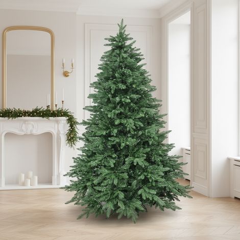 Albero di natale "Mont Blanc" in PE Effetto Real Touch e PVC di Altissima Qualità -180 cm (1/5)