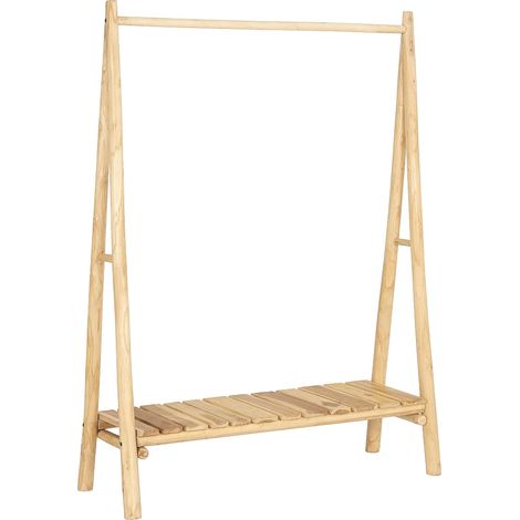 Appendiabiti Legno di teak L118 cm Naturale chiaro - CALERINO (1/5)
