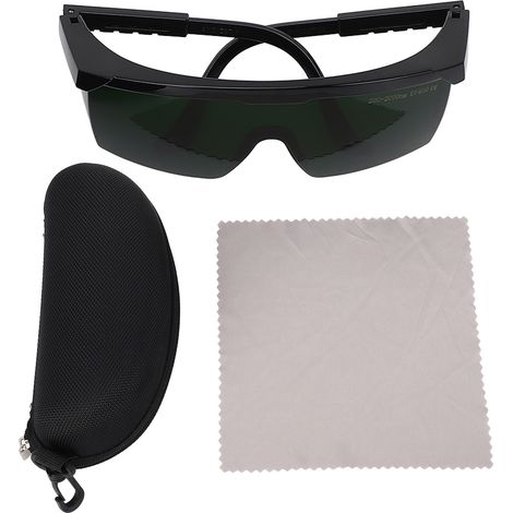 Ortviai Lunettes de protection laser IPL 200–2000 nm UV400, réglables en longueur, pour expériences optiques et tatouage