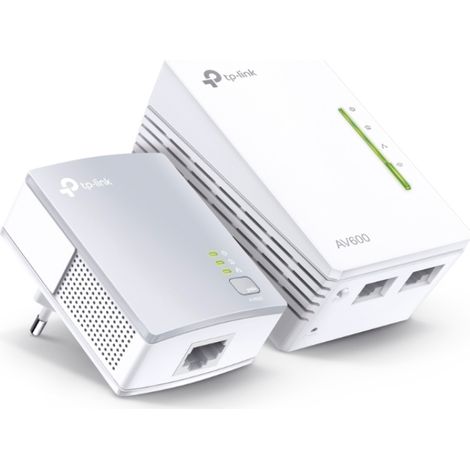 Tp-Link – Kit Powerline Wi-Fi 600 Mbps – Extension réseau par courant – Wi-Fi Clone – Plug & Play – Pour maison jusqu'à 300m