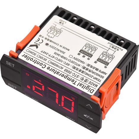 STC-3000 Digitaler Temperaturregler 30A, intelligenter 220V-Wechselstromregler für Kühlschränke