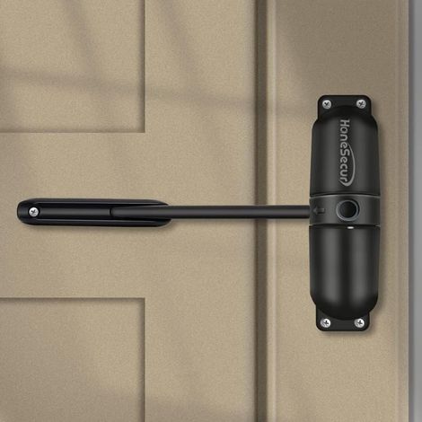 Pompe de porte cachée noire, amortisseur de porte automatique, pompe de porte silencieuse à ressort (1/5)