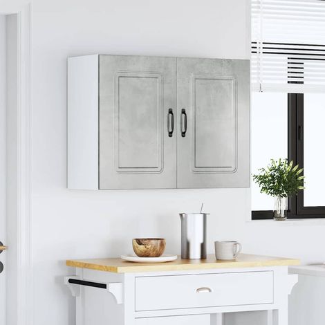 Maison Exclusive - Pensile da Cucina Kalmar Grigio Cemento in Legno Multistrato (1/5)