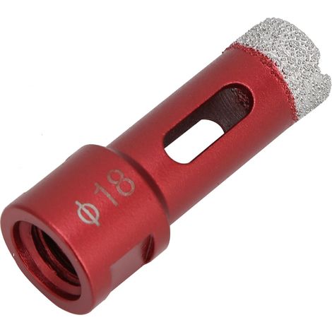 Lot de 2 forets diamantés M14 à filetage femelle pour meuleuse d'angle, pour carrelage céramique, 18 mm (1/5)
