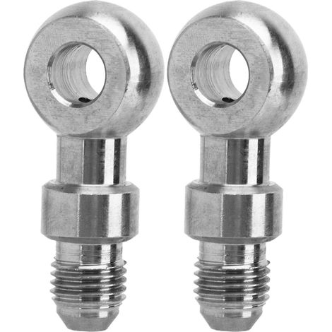 1 Paar Eye Banjo Adapter Fittings Edelstahl Gerader Brems-Banjo-Adapter Fitting (1/5)