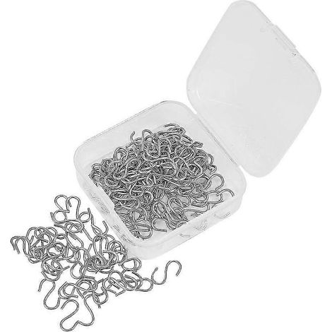 150 Stück Mini-S-Hakenverbinder, S-förmige Drahthaken aus Metall für DIY-Bastelarbeiten und zum Aufhängen von Schmuck