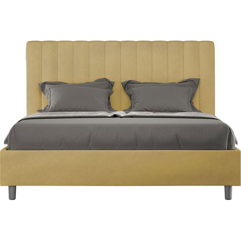 Letto Matrimoniale 160x190 cm Senza Rete Agueda Ocra (1/5)