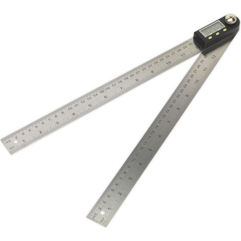 Sealey Digital Angle Rule 300mm(12"") AK7300