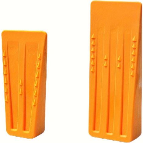 Lot de 6 cales d'abattage en plastique de19cm pour l'abattage contrôlé des arbres, coupe d'arbres, réutilisables, en plastique (1/5)