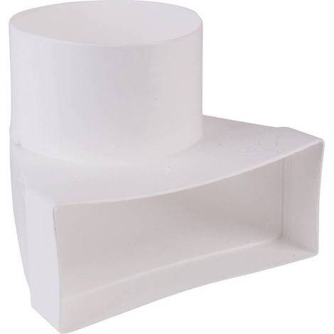 Système de ventilation pour conduites plates – N15840 – Raccord VMC blanc 150 – Dimensions 17.5x22.5x19.8 cm – Wallair