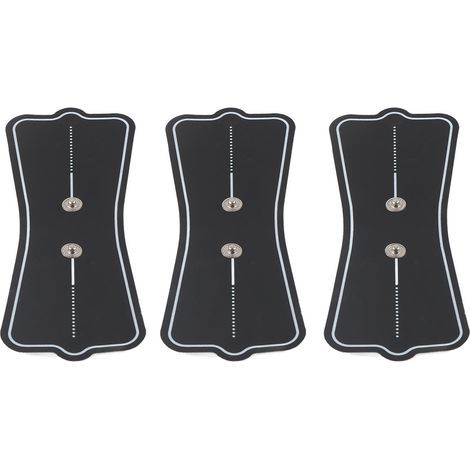 3 Autocollants de Rechange pour Masseur Cervical Électrique, Patchs Conductifs Basse Impédance