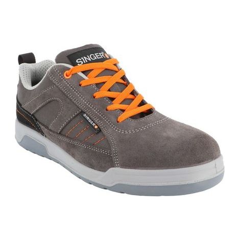 Chaussures basses cuir croûte velours S1P SRC - SINGER - BOCA 44 (1/4)