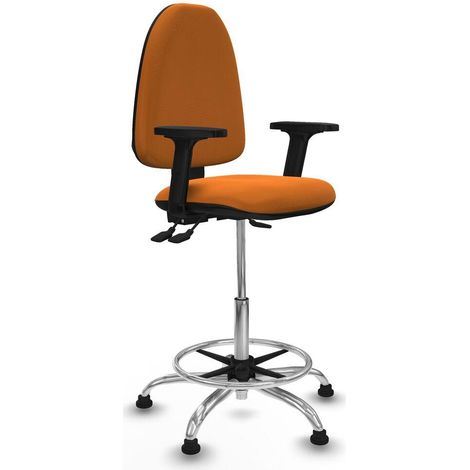 Piqueras y Crespo B2D05RT Silla de Oficina Naranja Ajustable