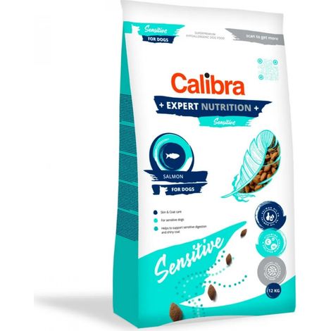 CALIBRA DOG Expert Nutrition Sensitive Lachs-Trockenfutter für Hunde, 12 kg
