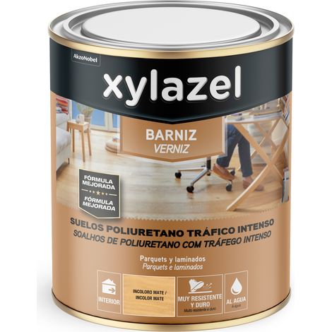 Xylazel Barniz al agua para Suelos Mate Incolor 750 ml (1/2)