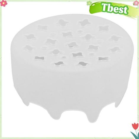 Tbest Grille d'arrangement floral en silicone Porte-fleurs Semi-transparent, Support de Tige en Spirale, Grille hygiene anti-ride (1/5)