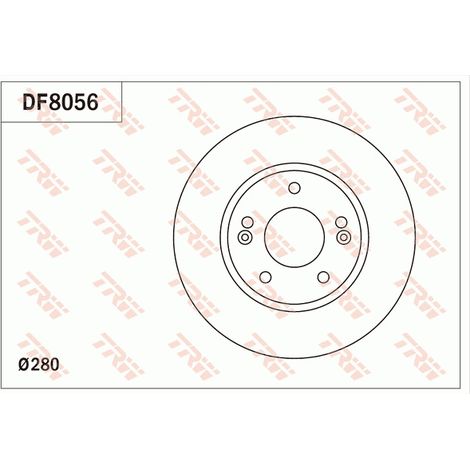 DISQUE DE FREIN AVANT DF8056 TRW
