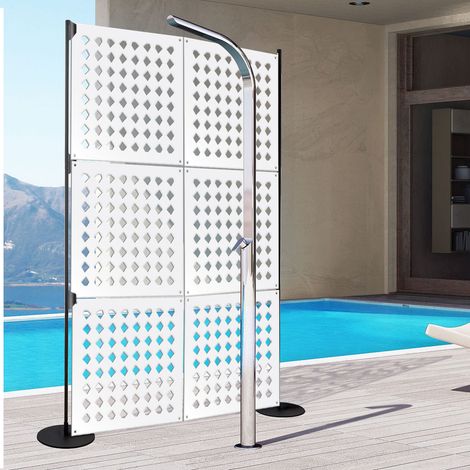 HALLOWEEN- Panneau ajouré en PVC - Brise-soleil - Dimension : 48x48 cm - Couleur : blanc (1/3)