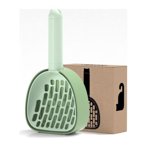 Chat Litière Scoop Pooper Scoopers Animaux Litière Sable Pelle Scoop Avec Support Pet Merde Artefact Chiens Pelle Pet Cleanning Outil(vert clair) (1/5)