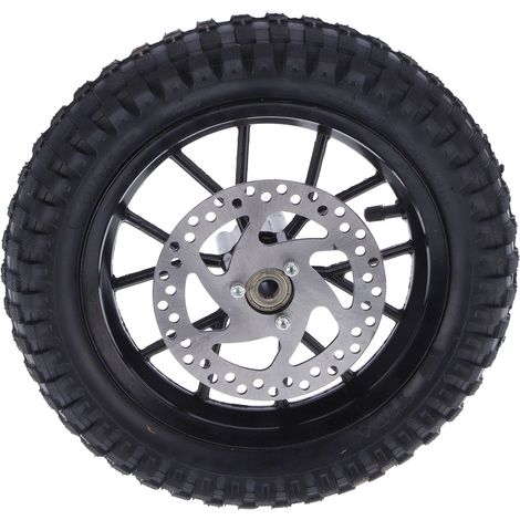 Pneu avant en caoutchouc 12,5 x 2,75 pouces, boulons de pignon de frein à disque (noirs) pour mini motos tout-terrain deux temps 47cc/49cc. (1/5)