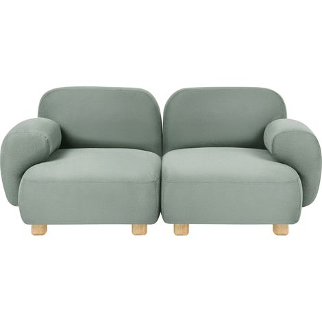 Modulsofa 2-Sitzer AMLI Stoff Hellgrün
