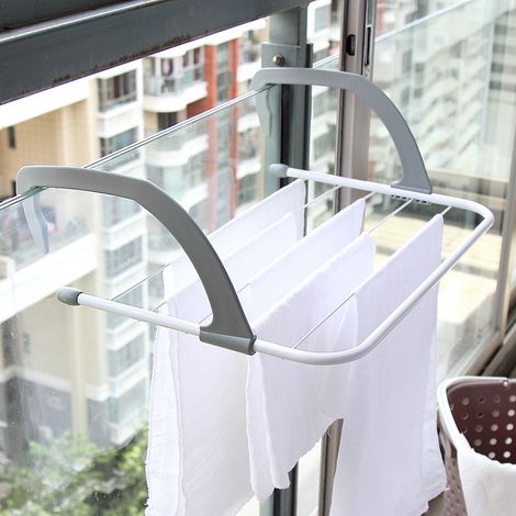 Séchoir à Linge réglable et Pliable pour Chauffage et Balcon (1/5)