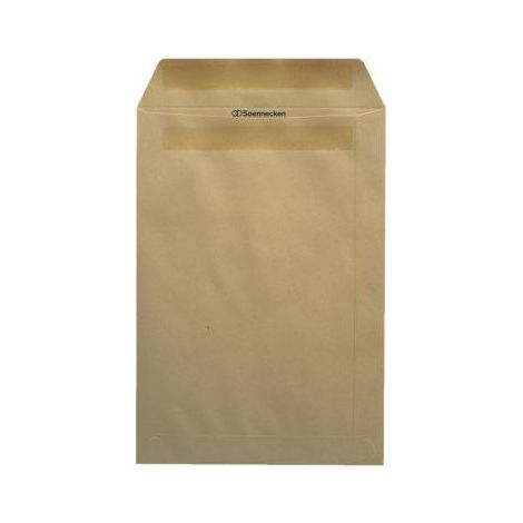 Versandtasche DIN B4 250 x 353 mm (B x H) ohne Fenster 110g/m² mit Selbstklebung natronbraun 25 St./Pack. (1/4)
