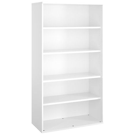 Bibliothèque haute bois H 182 x L 100 cm blanc – Arch - Maxiburo