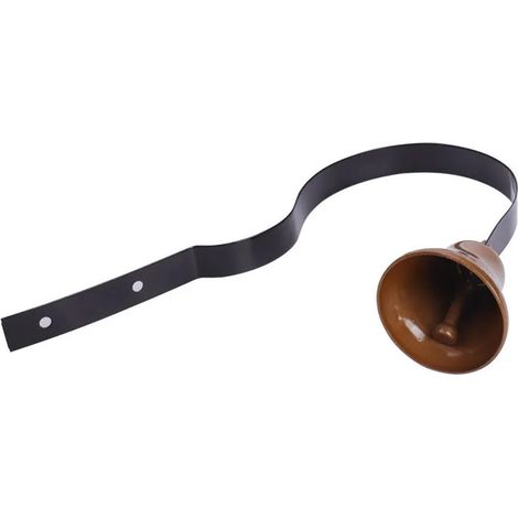 Timbre tradicional vintage para puerta de casa, tienda, negocio o mascota. Negro, 1 unidad.