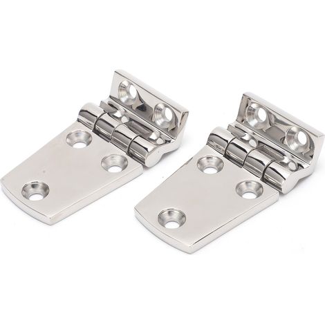 Charnière bateau inox 2 pièces, porte navire polie antirouille, robuste pour armoire bateau (1/5)