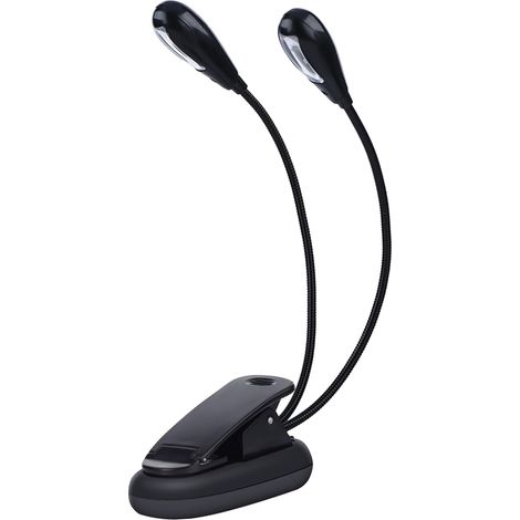 Goshyda Clip sur Pupitre Lampe à LED Double Bras Réglables Mini (1/5)
