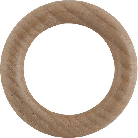 LEHA Vorhangring Holz Eiche hell lackiert