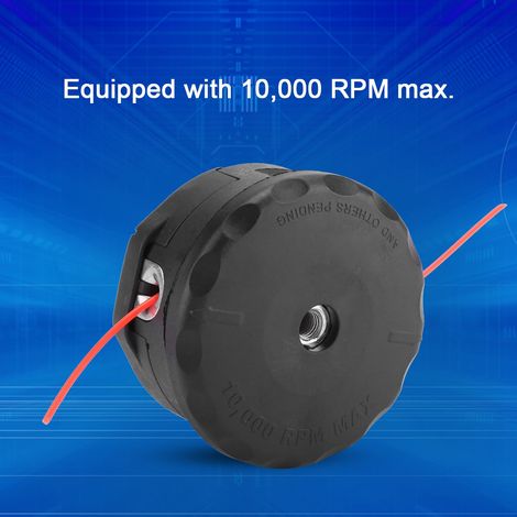 Tête de coupe fil pour débroussailleuse Echo Speed Feed 400, 2 pièces, compatible SRM-225, SRM-230, SRM-210, tête nylon pour tondeuse à fil, remplacement facile. (1/5)