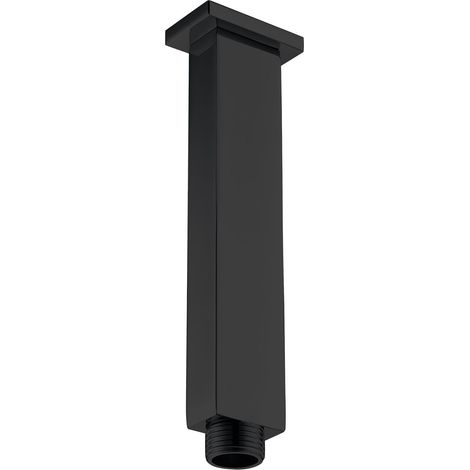 IMEX soporte de techo cuadrado negro mate en acero y latón negro mate modelo Imex-BTC007-NG