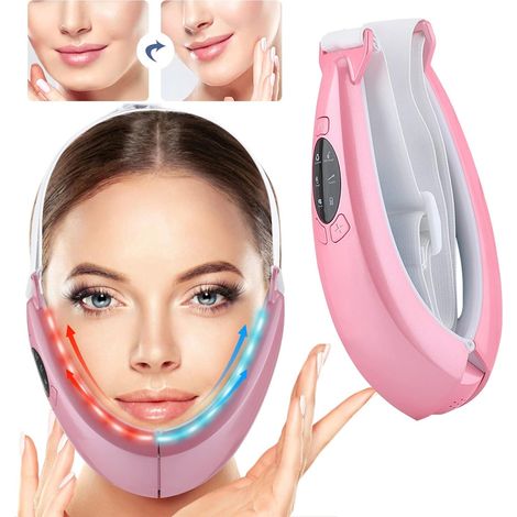 Masseur visage électrique en forme de V, appareil EMS liftant pour double menton, tonification et affinement (1/5)