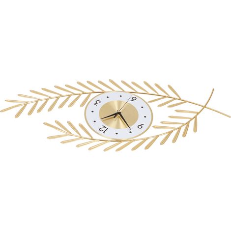 Horloge murale moderne en fer, résistante, de forme unique, soudée à la main, décorative pour salons, jardins d'enfants et magasins. (1/5)