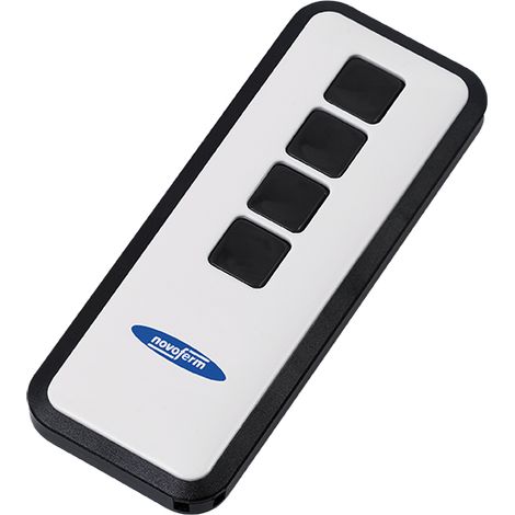 Novoferm Garagentor Handsender Mini-Novotron 524, 4 Kanal Sender, Schwarz / Weiß
