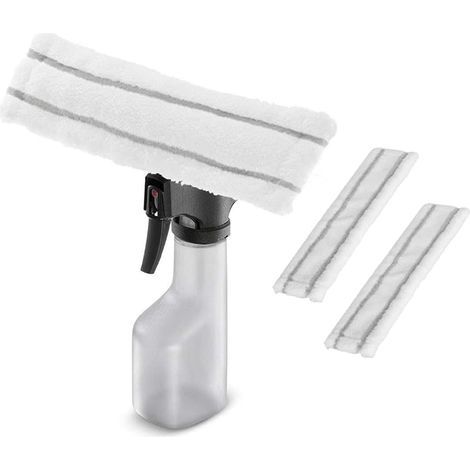 Chiffons en fibre pour nettoyeur de vitres Kärcher WV1 - Élimine efficacement la saleté et les rayures - Lot de 4 (1/5)