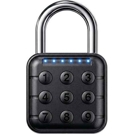 Zugangscode: 6-stelliges digitales Schloss, wasserbeständiges Schloss aus Zinklegierung, geeignet für Schließfächer, Fitnessstudios, Reisen usw. (1/5)