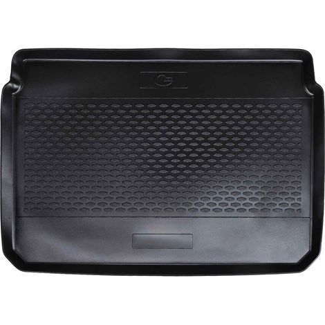 Trunk Mat Black suitable for Peugeot 2008 2019- Rubber vidaXL