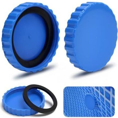 Ensemble de bouchon/fermeture d'hiver en 2 pièces pour piscines Intex et Bestway. Joints assortis inclus. (1/5)
