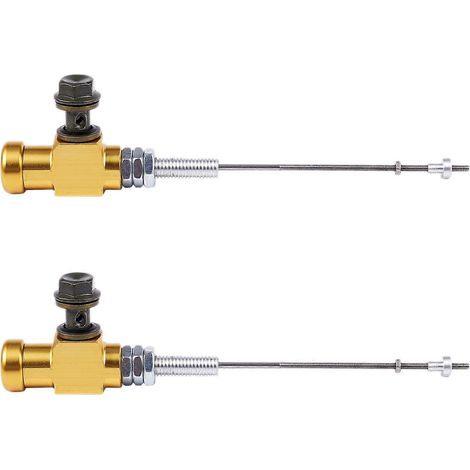 2x Motorrad-Hydraulik-Kupplungsgeberzylinderstange, Bremspumpe M10x1,25 mm, Gold-Aluminium - SFYGV (1/5)