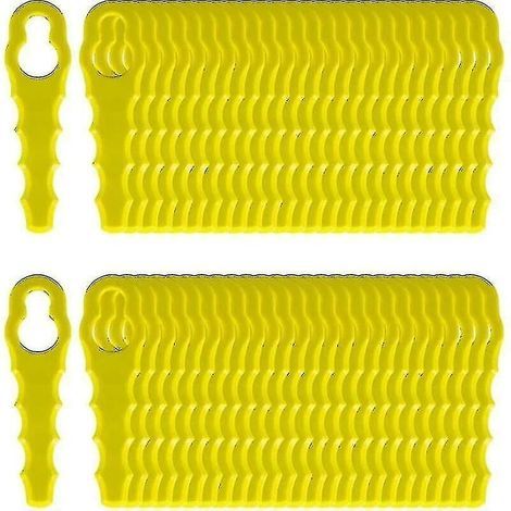 Lot de 100 lames de rechange compatibles pour coupe-bordures Ryobi, lames à double denture Rac155 Rac157 Rac158-ZZY (1/4)
