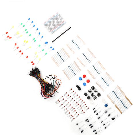 Stromkreis, Widerstand, Summer, Kondensator, System, Testplatine, LED, elektronisches Bauteil, Geschenkidee für Anfänger (1/5)