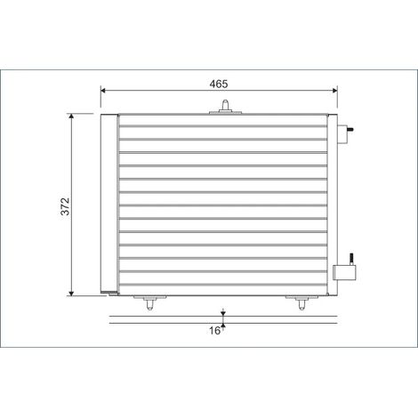 Condenseur, climatisation Valeo 814095 CITROËN 3640050 6455AL 6455CZ 6455EL