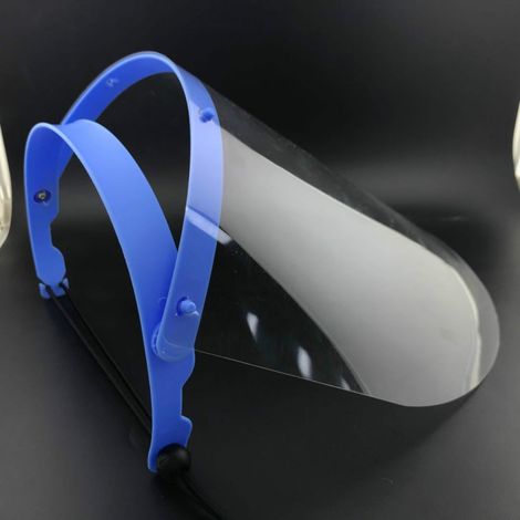 BOUCLIER VISIERE DE PROTECTION ANTI-GOUTTELETTES RÃâGLABLE ANTI-SALIVE FACIAL COMPLET TRANSPARENT RÃâGLABLE LÃâGER (1/5)