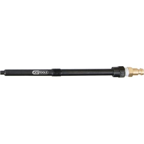 KS Tools - Adaptateur pour bougies de préchauffage, M10x1,0 avec filetage extérieur, longueur 175 mm - 150.3680
