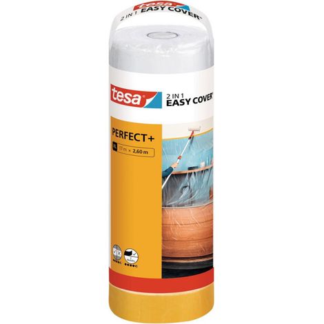 Easycover Recarga Rollo de Bolsas y Cinta de Enmascarar 17x2.6m - Tesa (1/4)